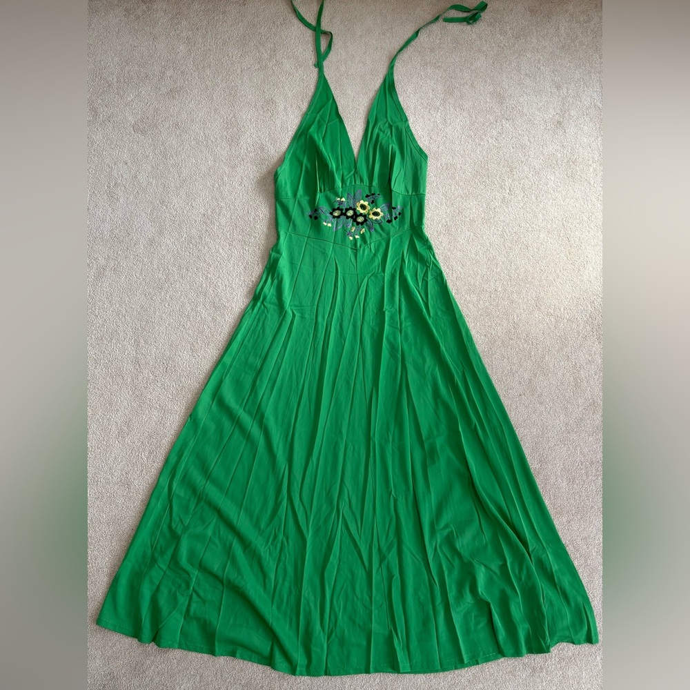 VINTAGE 70s Nylon Maxi Dress